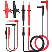 Neoteck 8 Piezas Plomo de Prueba de Multímetro Equipo de Cable de Prueba Electrónico Profesional Incluido Extensiones de…